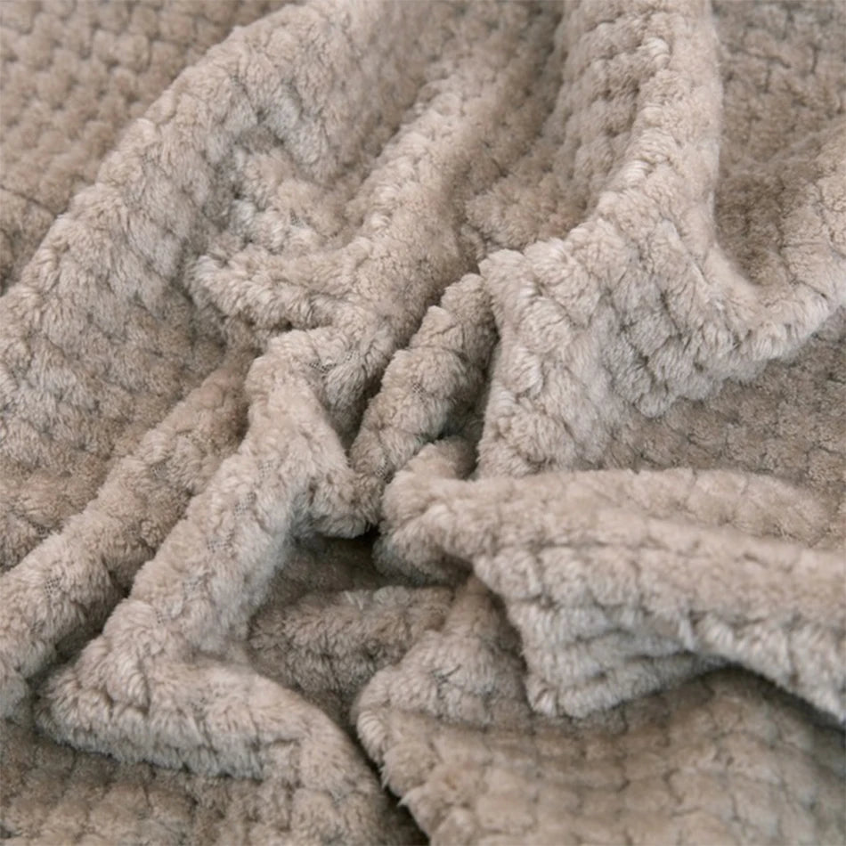 Soft, snuggly fleece blanket for pets and home—warm, lightweight, and durable.