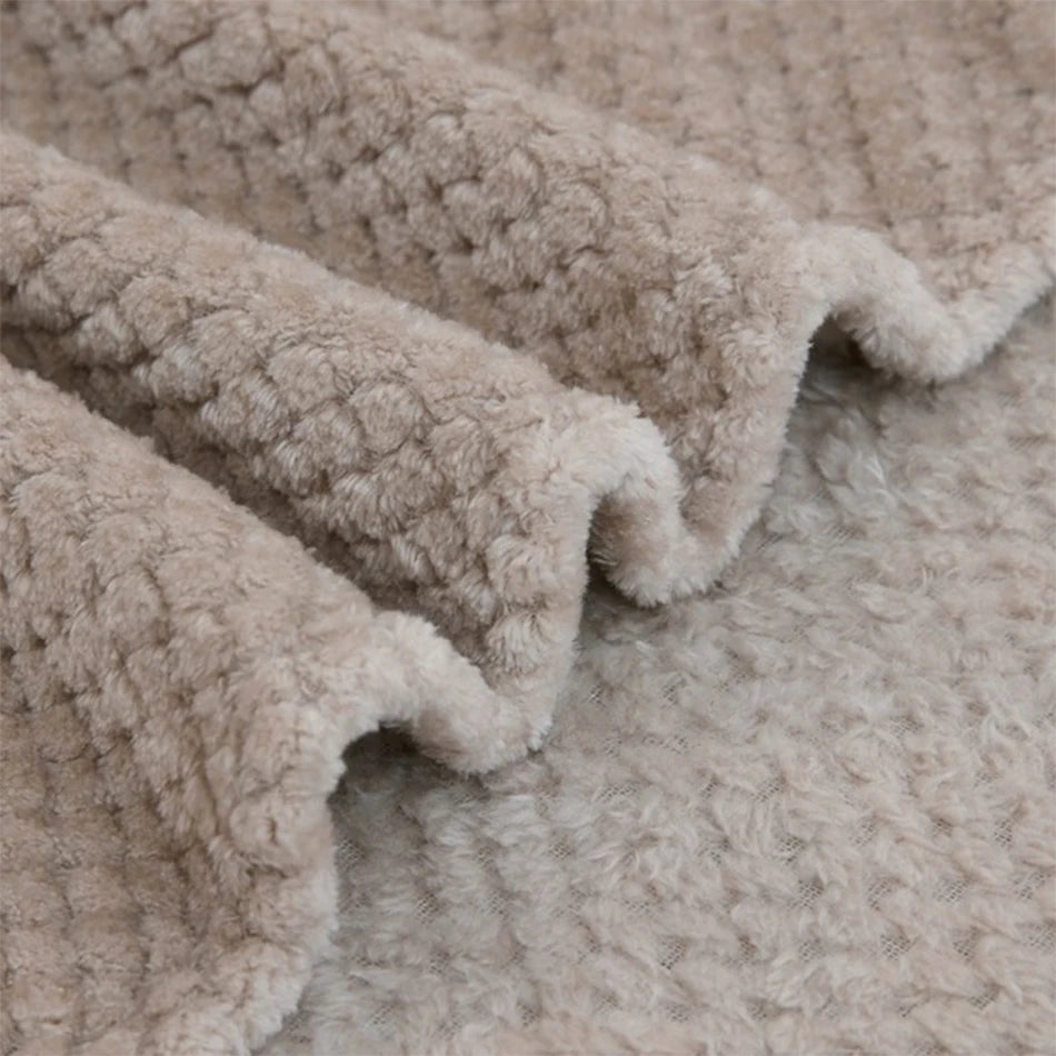 Soft, snuggly fleece blanket for pets and home—warm, lightweight, and durable.