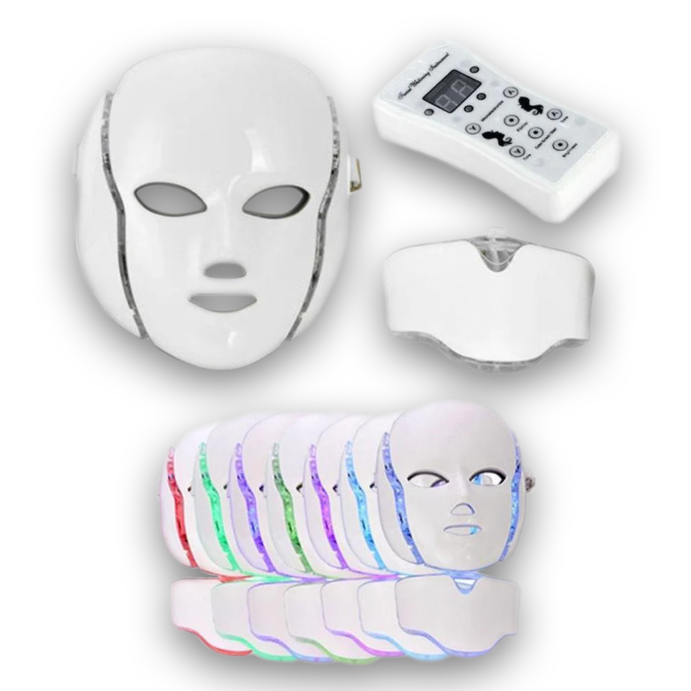 Light Therapy Face and Neck Mask 7 Color PDT LED